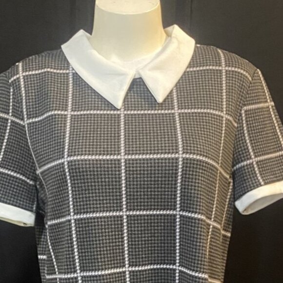 🍄487-You Are Frocking Cute💛 Suzy Shier Collared Black & White Frock - Picture 12 of 12